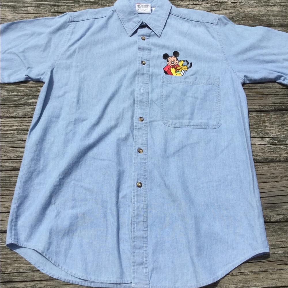 Mickey Inc. Mickey & Pluto button up.